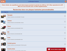 Tablet Screenshot of laboutiquefuneraire.com